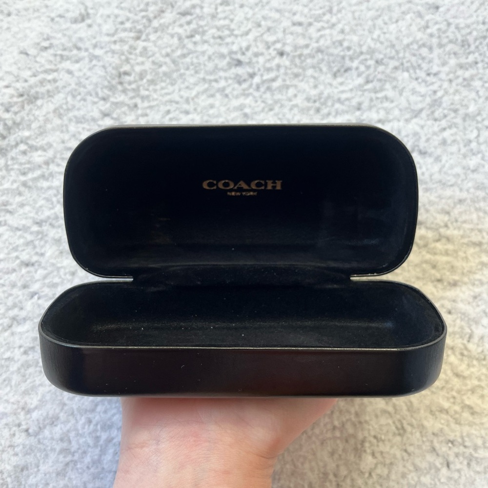 COACH Black Clam Shell Glasses or Sunglasses Case - Picture 6 of 11